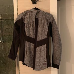 North face jacket- black and white. Like new.